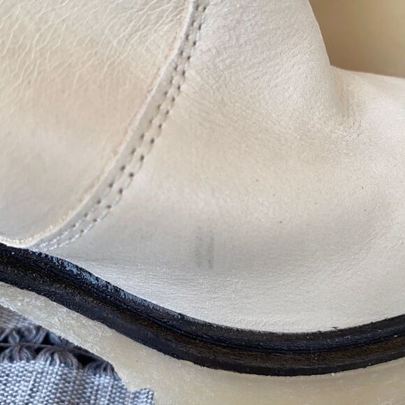 Free People James Chelsea Boot White Leather EU 36 US 6 - Picture 7 of 14